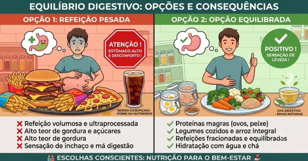Estômago alto e estufado o que fazer: comparação de hábitos que aumentam e reduzem a distensão abdominal.